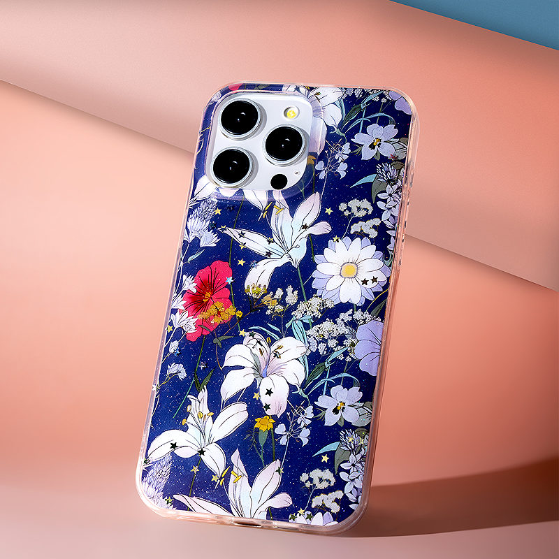 Glow Glam case for Honor 400 lite blue