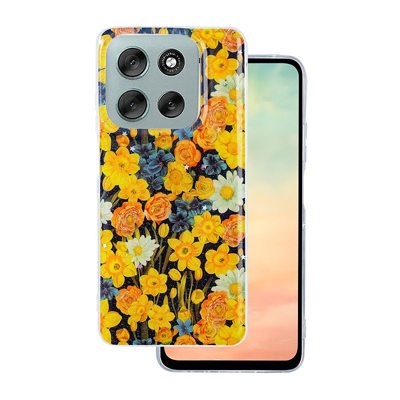 Glow Glam case for Motorola Moto G56 orange