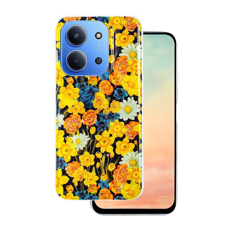 Glow Glam case for Xiaomi Redmi 15C 4G EU / 15C 5G EU (173.16 x 81.06 x 8.2 mm) orange