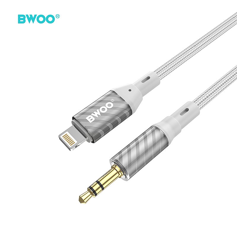 Alternative view of BWOO AUX Cable Lightning to 3.5mm Jack audio AUX073