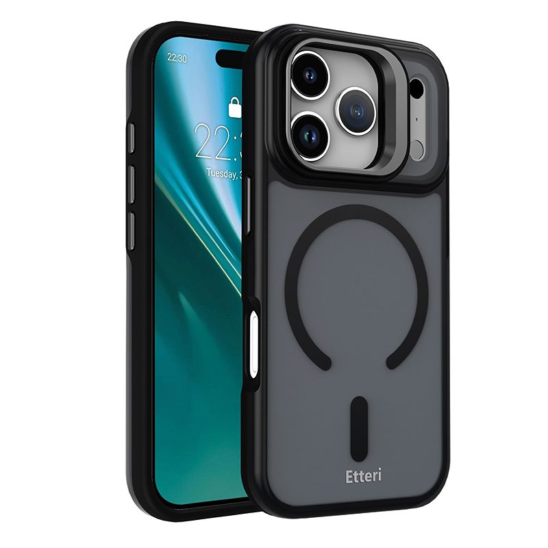 Etteri Morning Fog case for iPhone 17 Pro / 18 Pro 6,3" black