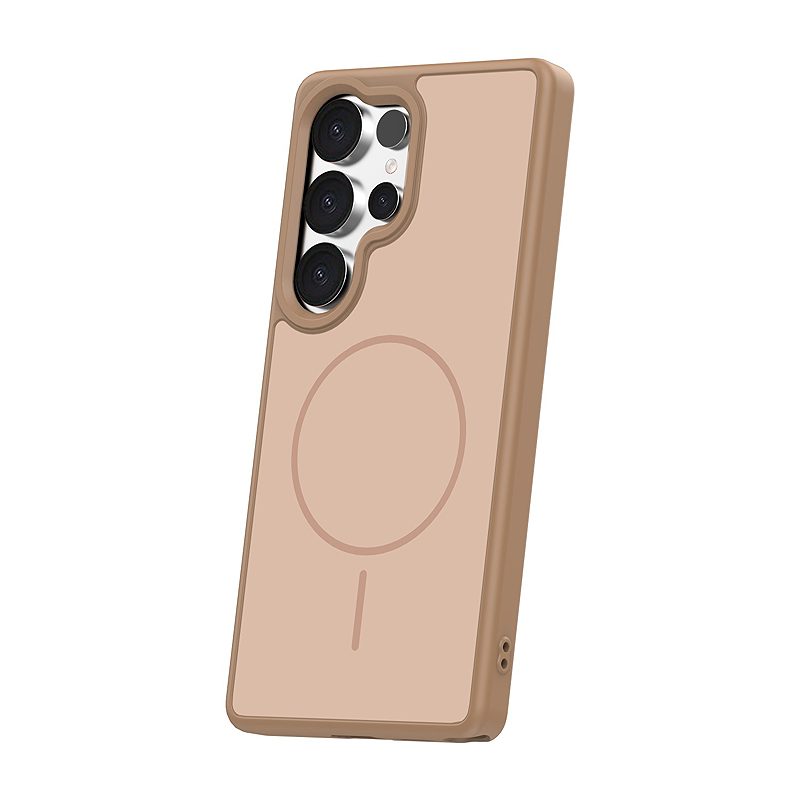 Frame Thin Mag case for Samsung Galaxy S25 Ultra brown