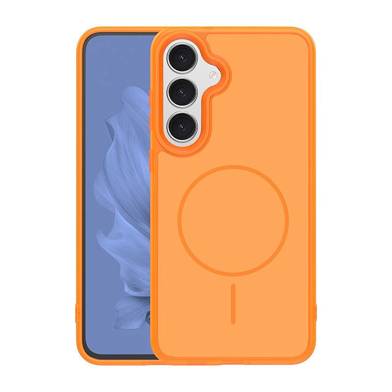 Frame Thin Mag case for Samsung Galaxy S26 Plus orange