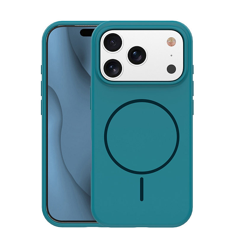 Silicone Thin Mag case for iPhone 14 6,1" turquoise