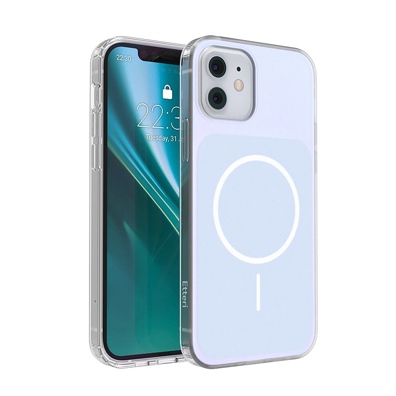 Etteri Hidden Pearl case for iPhone 12 / 12 Pro 6,1'' light blue