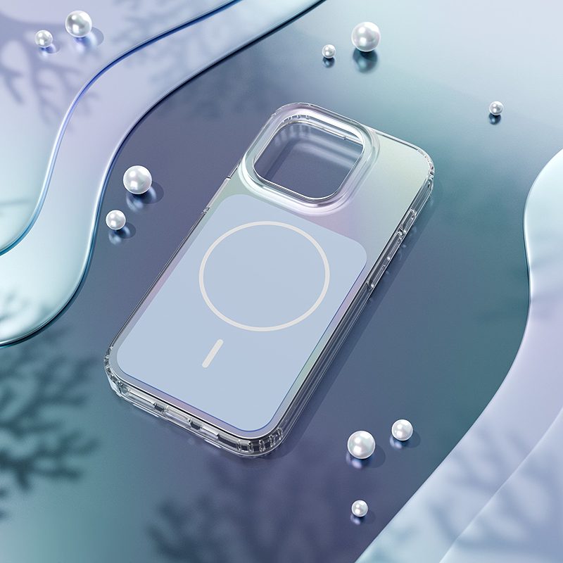 Etteri Hidden Pearl case for iPhone 12 / 12 Pro 6,1'' light blue
