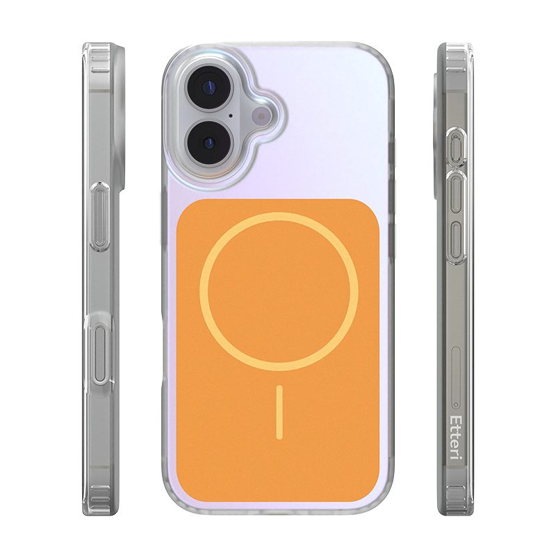 Etteri Hidden Pearl case for iPhone 17 6,3" orange