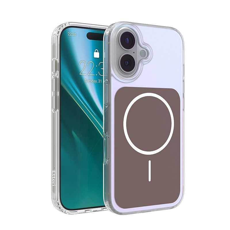 Etteri Hidden Pearl case for iPhone 17 6,3" brown
