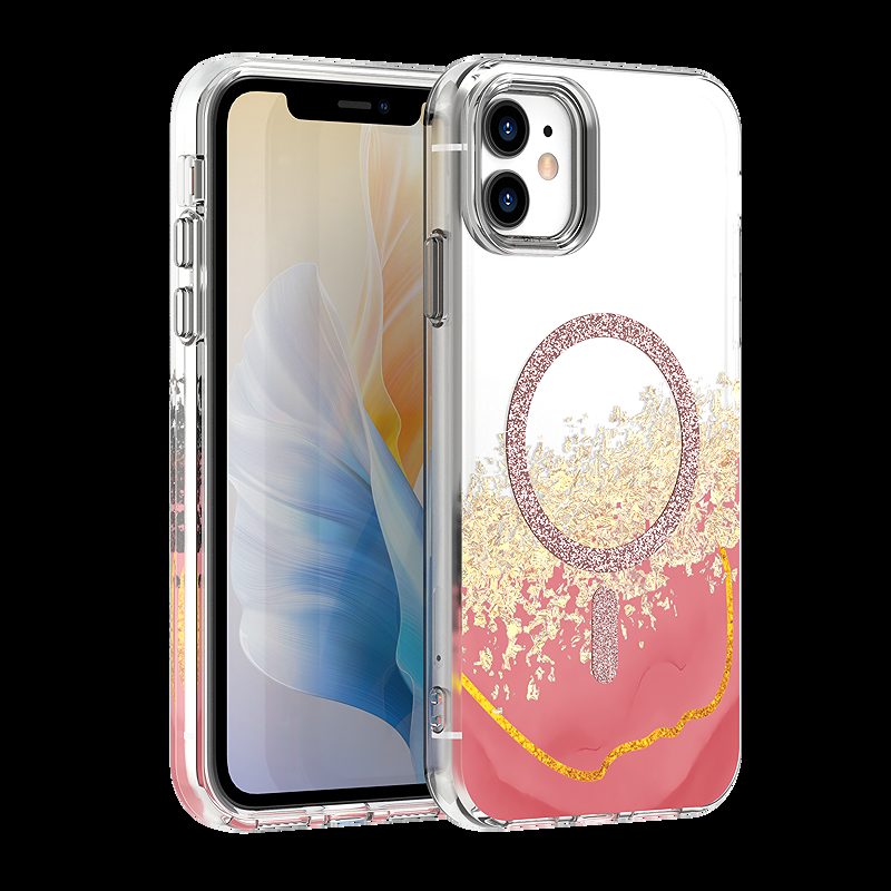 Epoxy Mag case for iPhone 11 pink