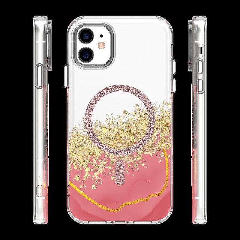 Epoxy Mag case for iPhone 11 pink