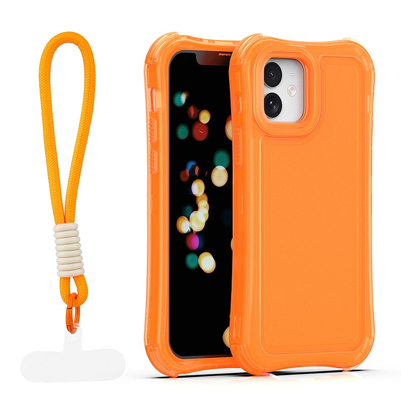 Safepop case with strap for iPhone 12 / 12 Pro 6,1" orange