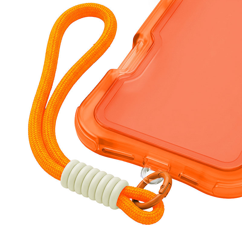 Safepop case with strap for iPhone 15 Pro 6,1" orange