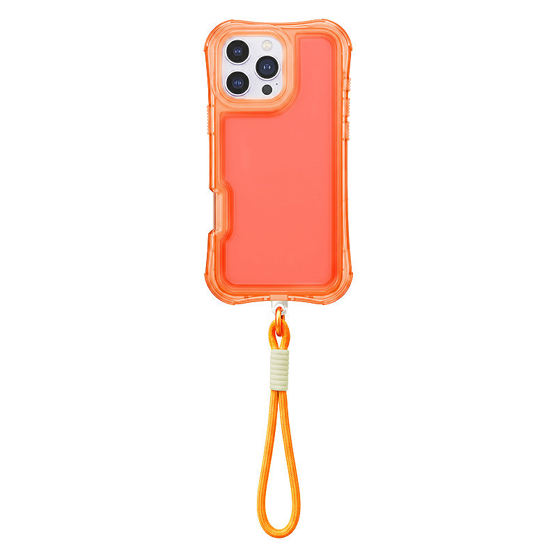 Safepop case with strap for iPhone 15 Pro 6,1" orange