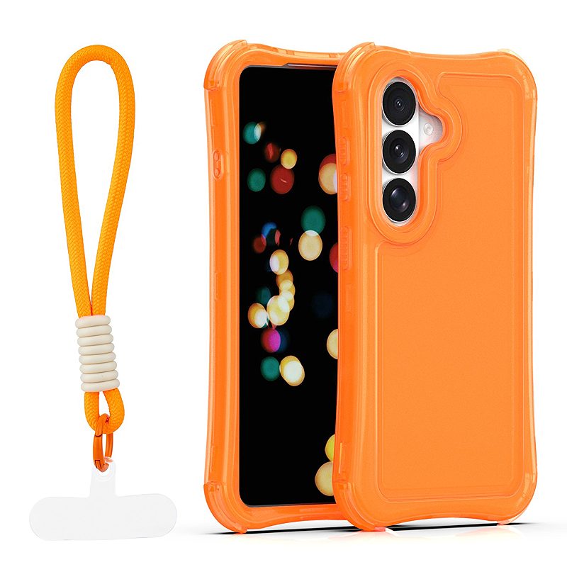 Safepop case with strap for Samsung Galaxy S26 Plus orange