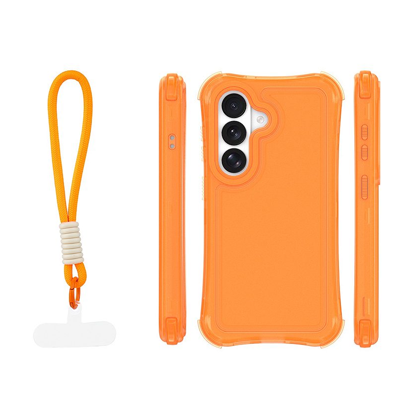Safepop case with strap for Samsung Galaxy S26 Plus orange