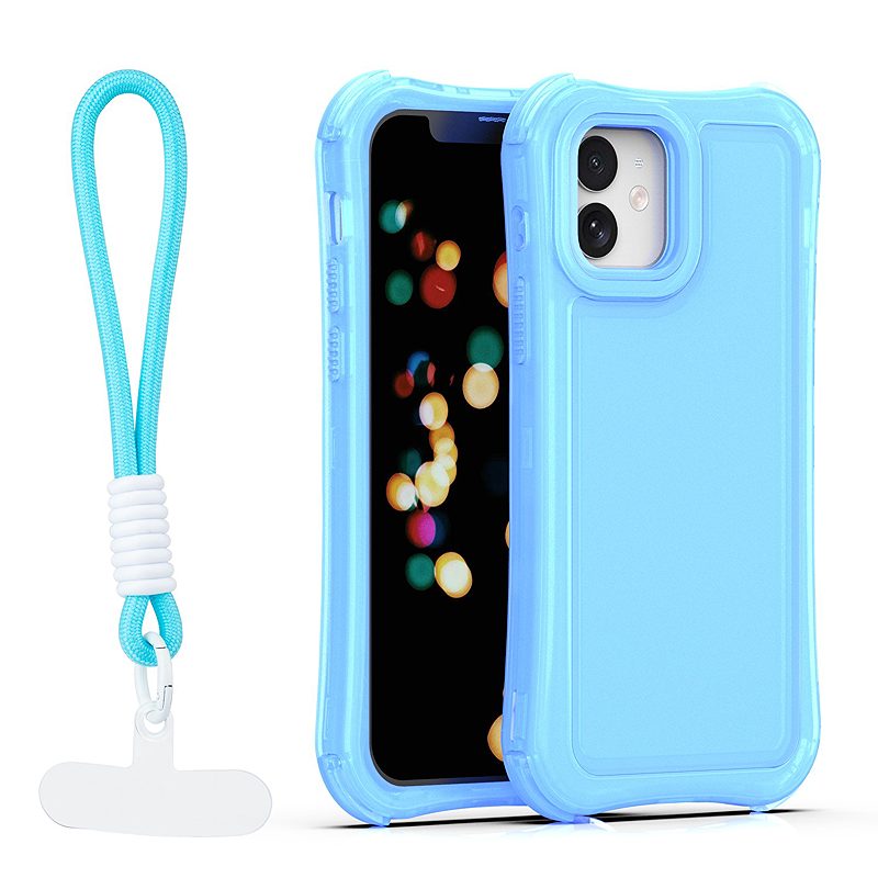 Safepop case with strap for iPhone 12 / 12 Pro 6,1" blue