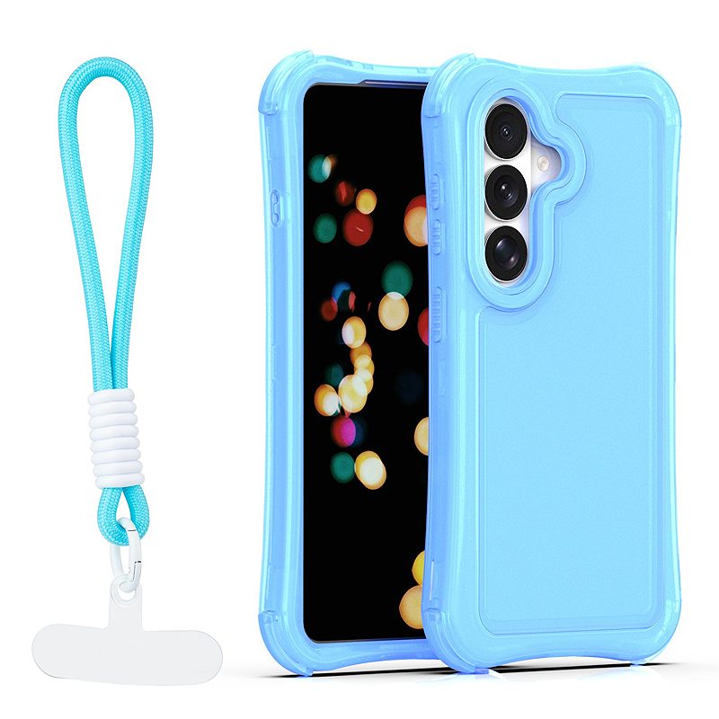 Safepop case with strap for Samsung Galaxy S24 / S25 blue