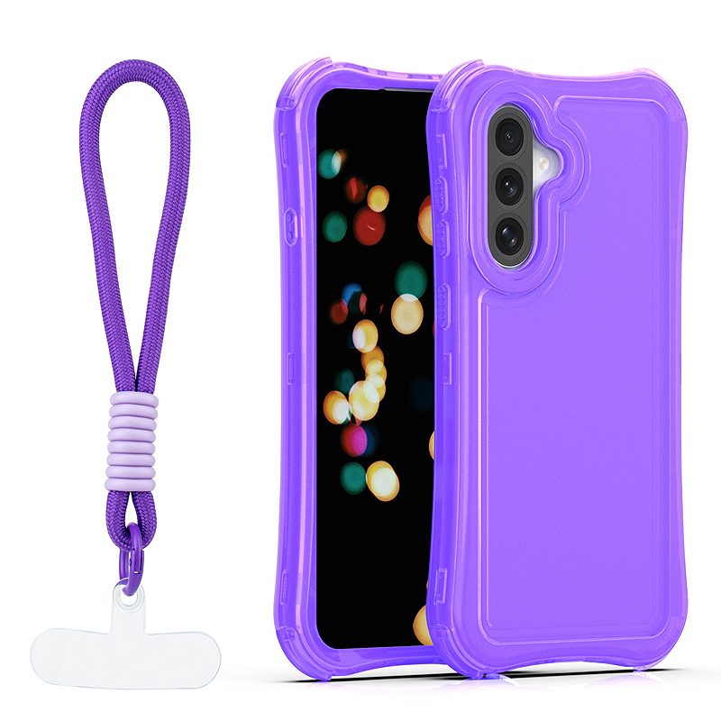 Safepop case with strap for Samsung Galaxy A36 5G / A56 5G / A37 5G purple