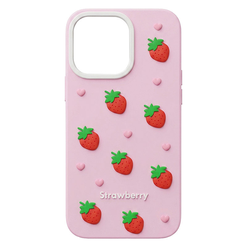 Strawberry case for iPhone 12 / 12 Pro 6,1" pink