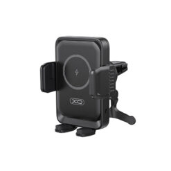 XO car holder WX046 with wireless inductive charger 15W black air vent