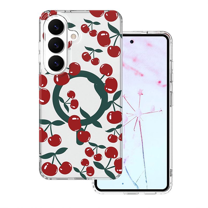Cherry Mag case for Samsung Galaxy S26 transparent