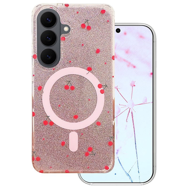 Cherry Mag case for Samsung Galaxy S26 glitter