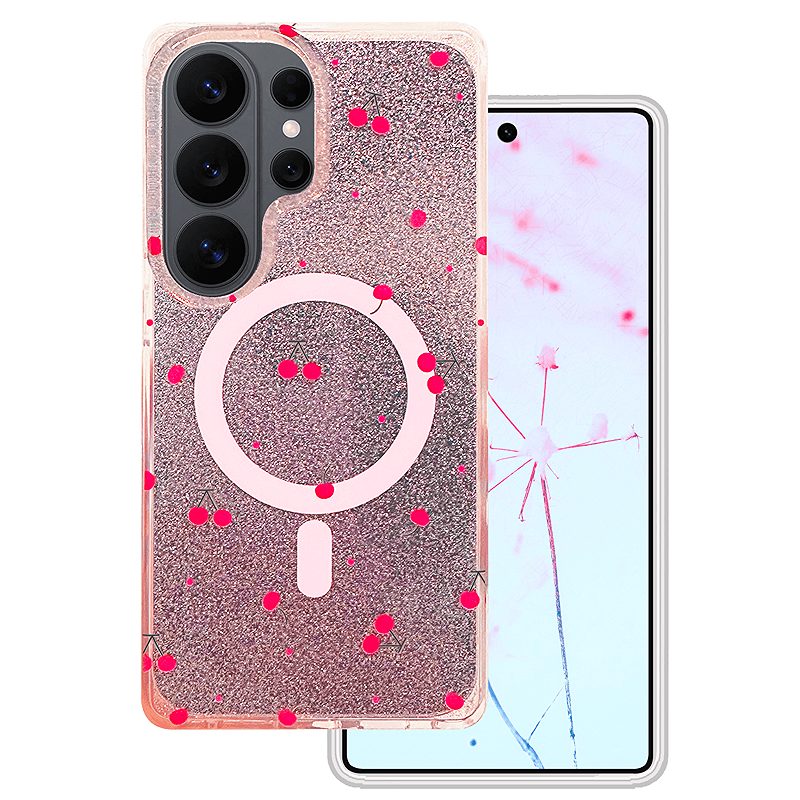 Cherry Mag case for Samsung Galaxy S26 Ultra glitter