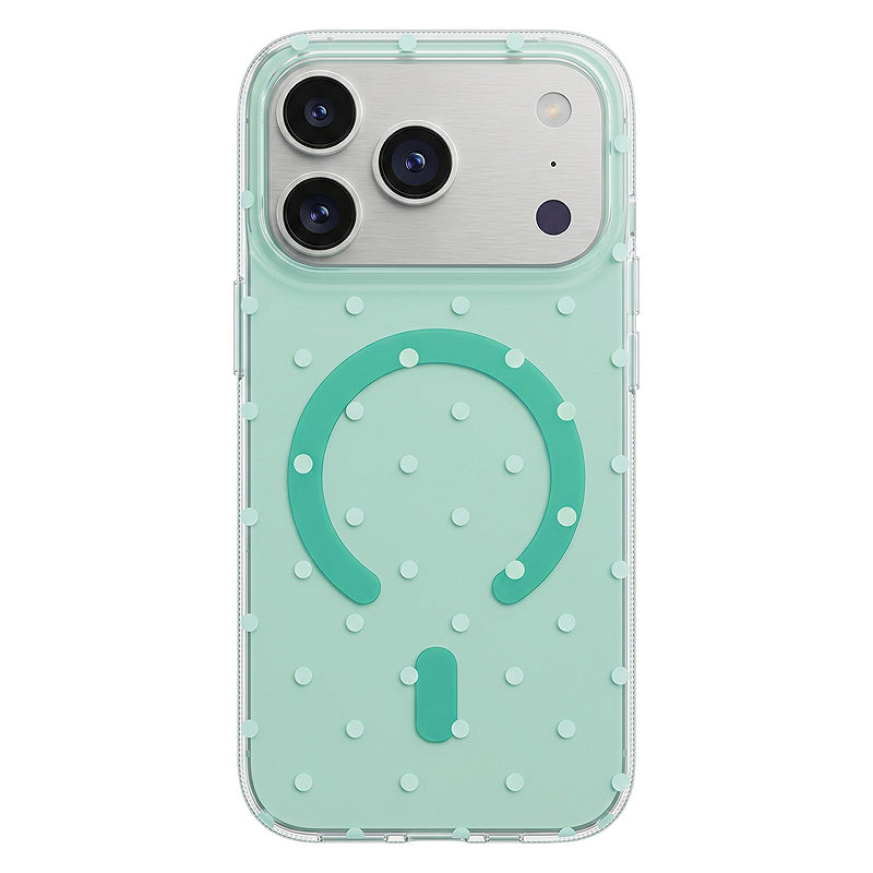 Bubble Dots Mag case for Samsung S24 / S25 green