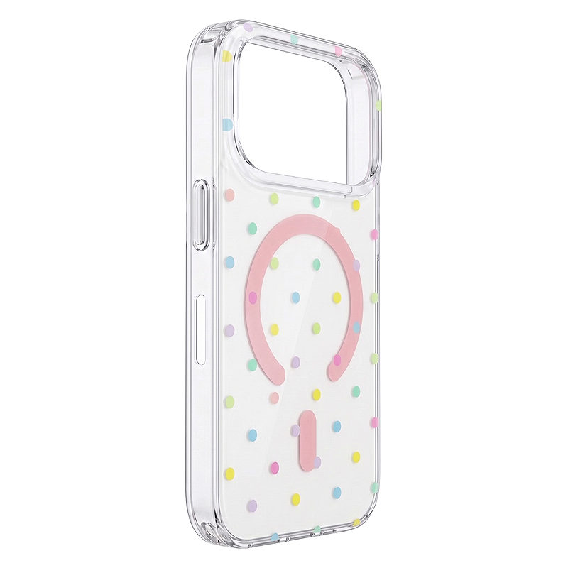 Bubble Dots Mag case for Samsung S26 white