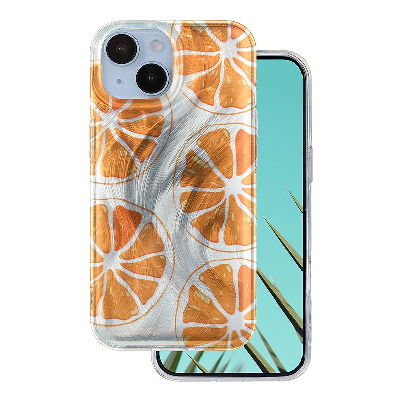 Ultra Trendy Summer case for iPhone 14 6,1" orange