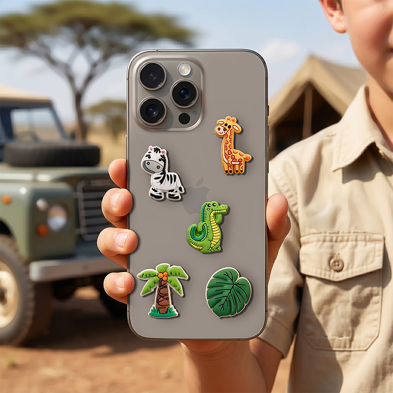 Alternative view of 3D Sticker Jungle 5pcs set