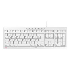 CHERRY STREAM tastatur Kontor USB QWERTZ Tysk Hvid