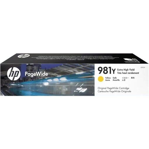 HP Ink Cart. L0R15A No.981Y für Pagewide Enterprise Color 556dn/556xh yellow extra high capacity