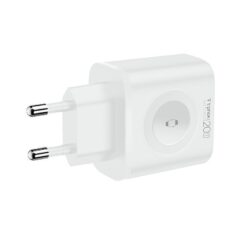 WALL CHARGER T-PHOX T-PP20 GAN iWATCH 3IN1 WHITE - Billede 3