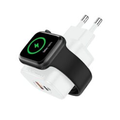 WALL CHARGER T-PHOX T-PP20 GAN iWATCH 3IN1 WHITE - Billede 4