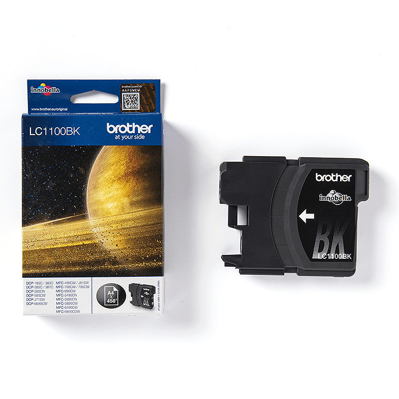 Brother LC1100BK blækpatron 1 stk Original Sort - Billede 2