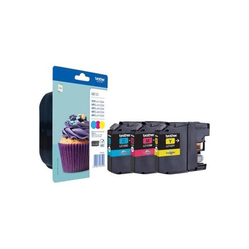 Brother Ink Cart. LC-123RBWBPDR Rainbow Pack für MFC-J4510DW/-4410DW/ -J4610DW/-J4710DW/-J470DW/ -J650DW/-J6720DW/-J6920DW/ -J870DW/DCP-J132W/-J152W (c/m/y)