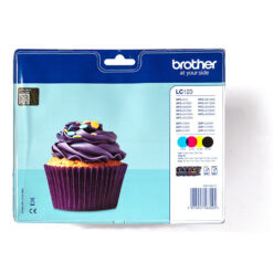 Brother LC-123VALBP blækpatron 4 stk Original Sort, Blå, Magenta, Gul