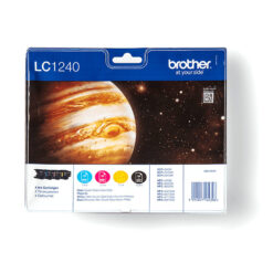 Brother LC1240VALBP blækpatron 4 stk Original Sort, Blå, Magenta, Gul