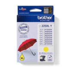 Brother LC225XLY blækpatron 1 stk Original Højt (XL) udbytte Gul