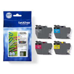 Brother LC422XLVAL blækpatron 4 stk Original Sort, Blå, Magenta, Gul - Billede 3