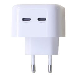WALL CHARGER MX THUNDER PD 35W, 2xUSB-C WHITE - Billede 3