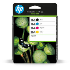HP Originale 364-blækpatroner, sort/cyan/magenta/gul, 4-pak