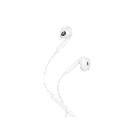 maXlife USB-C Wired Earphones White - Image 2