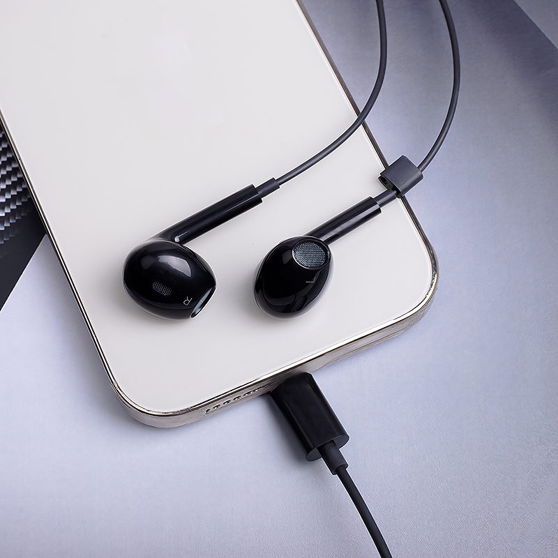 Alternative view of Maxlife wired earphones MXEP-04 USB-C black