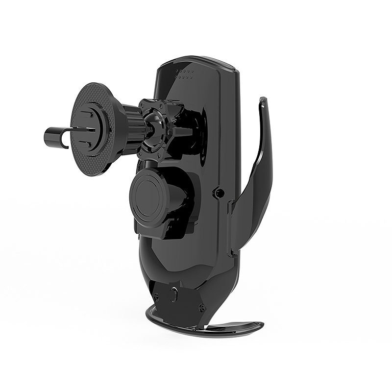 Alternative view of Maxlife car holder for air vent MXCH-08 automatic with wireless charging black 15W