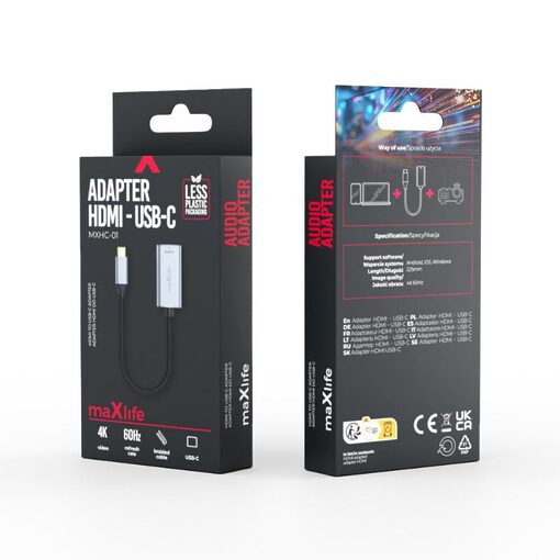 maXlife Adapter HDMI-USB-C