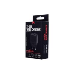 Alternative view of maXlife universal 220V lader 2 ports USB