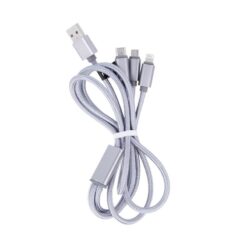 Alternative view of maXlife 3in1 Nylon multi USB kabel 2.1A