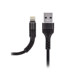 Alternative view of Maxlife MXUC-01 cable USB - Lightning 1,0 m 2A black nylon